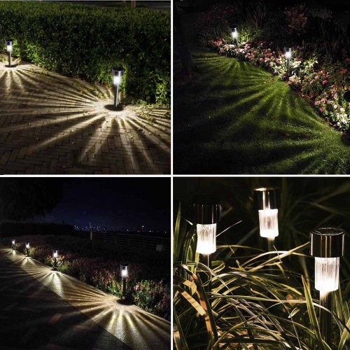Lampe de nuit étanche LED Mood Fairy Light Wovatech Lampes solaires de jardin Lumières de boule de verre craquelé extérieures cour chemin Lampadaire pour patio 